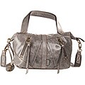 Fossil Grey Monika Small Convertible Leather Satchel