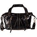 Fossil Black Monika Small Convertible Leather Satchel
