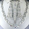 Clear Crystal Wedding Jewelry Set