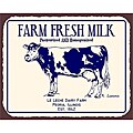 Vintage Metal Art 'Farm Fresh Milk' Decorative Tin Kitchen Sign