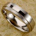 Men's Titanium Raised Center Band (7 mm)