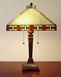 Tiffany-style Mission-style Table Lamp