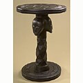 African Three Heads Accent Table (Ghana)