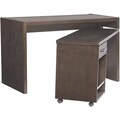 Pivot Chocolate Desk with File