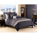 Emilie Purple King-size 3-piece Duvet Cover Set
