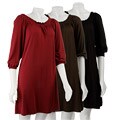 Sharagano Women's 3/4-sleeve Smocked Neck Dress
