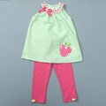 Rare Edition Girl's Strawberry Tunic and Leggings Set