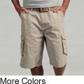 Beverly Hills Polo Club Men's Twill Belted Shorts