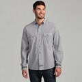 English Laundry Men's Black Checkered Woven Shirt