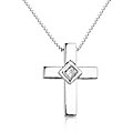 Platinum Diamond Cross Pendant
