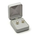 DaVonna 14k Gold Akoya Cultured Pearl Earrings (8-8.5 mm)