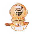 US Navy Mark V 8-inch Copper Diving Helmet Replica