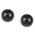 14k Gold Black Tahitian Cultured Pearl Earrings (9-9.5 mm)