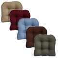 Brushed Twill Non-slip Chair Pads (Set of 4)
