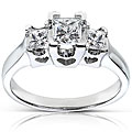 14k Gold 3/4ct TDW Princess Diamond Ring (H-I, I1-I2)