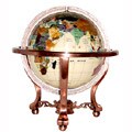 Ivory Jasper Ocean 6-in. Gemstone Globe