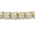 14k Yellow Gold 4ct TDW Diamond Tennis Bracelet (G-H, I1)