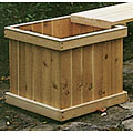 Rustic Adirondack Cedar Planter Box