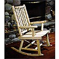 Rustic Adirondack Cedar Log Rocking Chair