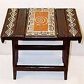 Traditional African Tribal Bench (Ghana)