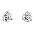 Platinum 1/2 carat diamond studs (G-H, I1-I2)