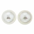 DaVonna 14k Gold Cultured White South Sea Pearl Earrings (9-9.5 mm)
