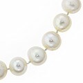DaVonna 14k Gold Cultured Freshwater Pearl Necklace (9-10 mm/ 18 in)