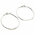 Sterling Silver Two-piece Children's Bracelet Set