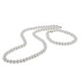 DaVonna 14k Gold Freshwater Pearl Necklace/ Bracelet Set (4-4.5 mm/ 14.5 in/ 5.75 in)