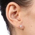 14k White Gold 1/2ct TDW Round Diamond Stud Earrings (J-K, I2-I3)