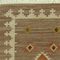 Aztec Wool Flat Weave Rug (5' x 8')