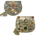 Agate Inlaid Handbag (India)