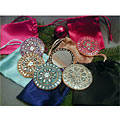 Advices on perfectly round eyeglass frames Set of 6 Purse Mirrors with Satin Pouches (India)