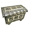 Set of 2 Embossed Elephant Jewelry Box (India)
