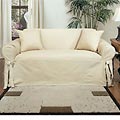 Cotton Duck Loveseat Slipcover