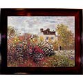 Monet 'Garden at Argenteuil' Framed Canvas