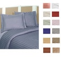 Striped 250 Thread Count Duvet Cover Set