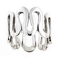 Sterling Silver Sculptured Wave Ring