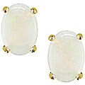 10-kt. Yellow Gold Opal Earrings