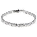 Sterling Silver Hugs and Kisses Bracelet