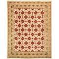 Handmade Classic Kashan Beige Wool Rug (8'3 x 11')