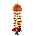 Hand-carved Coconut Bird Wind Chime