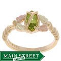Black Hills Gold and Peridot Ring