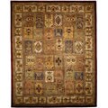 Handmade Classic Bakhtieri Multicolored Wool Rug (7'6 x 9'6)