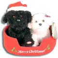 Singing Plush Christmas Dogs