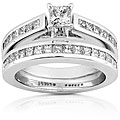 14k Gold 1 1/3ct TDW Princess Diamond Bridal Ring