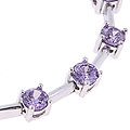 Icz Stonez Sterling Silver Colored CZ Bracelet