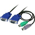 15 ft 3-in-1 Ultra Thin PS/2 KVM Cable