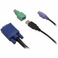 PS2/USB KVM Cable with USB to PS/2 Adapter