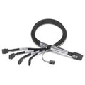 Adaptec Mini SAS to 4 x SATA Fan-out Cable with SFF-8448 Sideband Sig